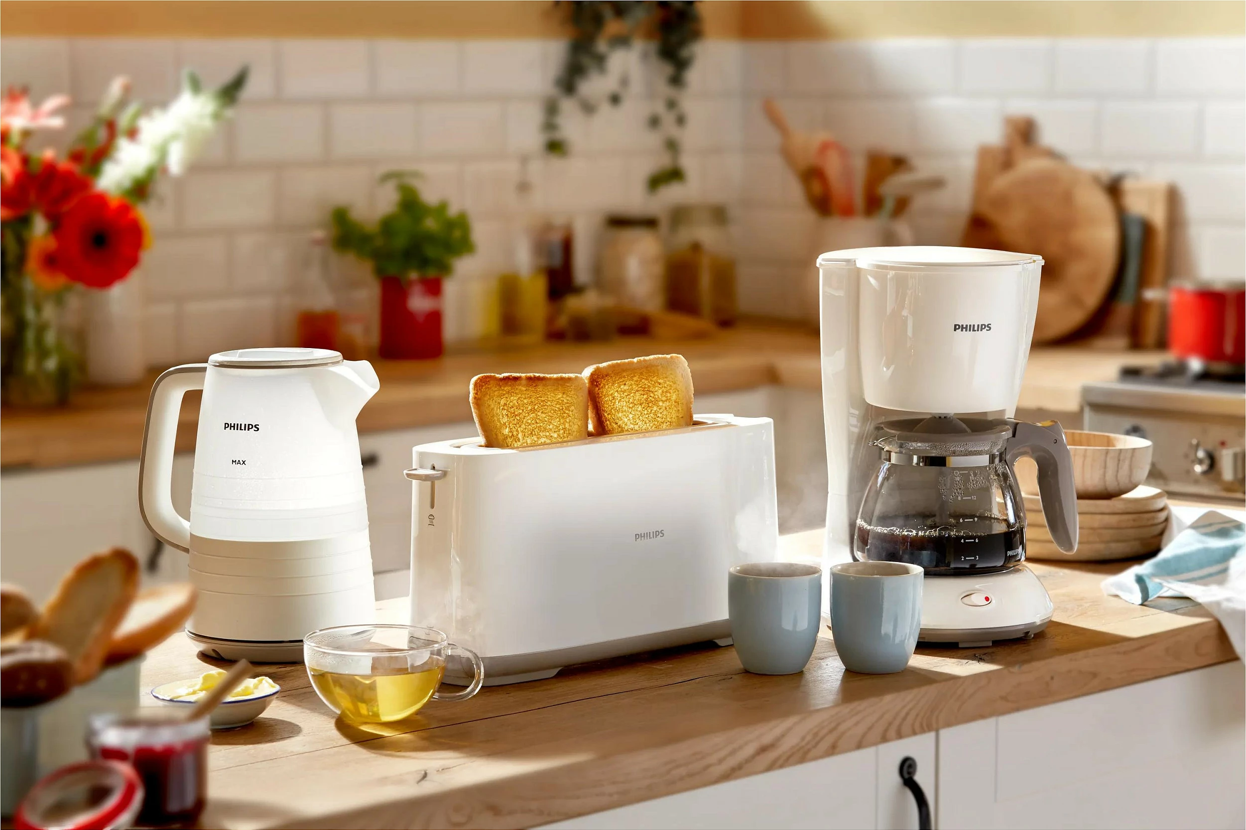 Toster Philips Daily Collection HD2590/00, 2 feta, i bardhë