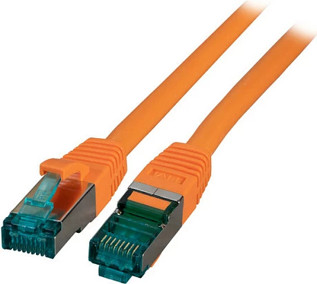 Kabllo rrjeti EFB Elektronik Cat6a S/FTP RJ45 25 m, LSZH, portokalli