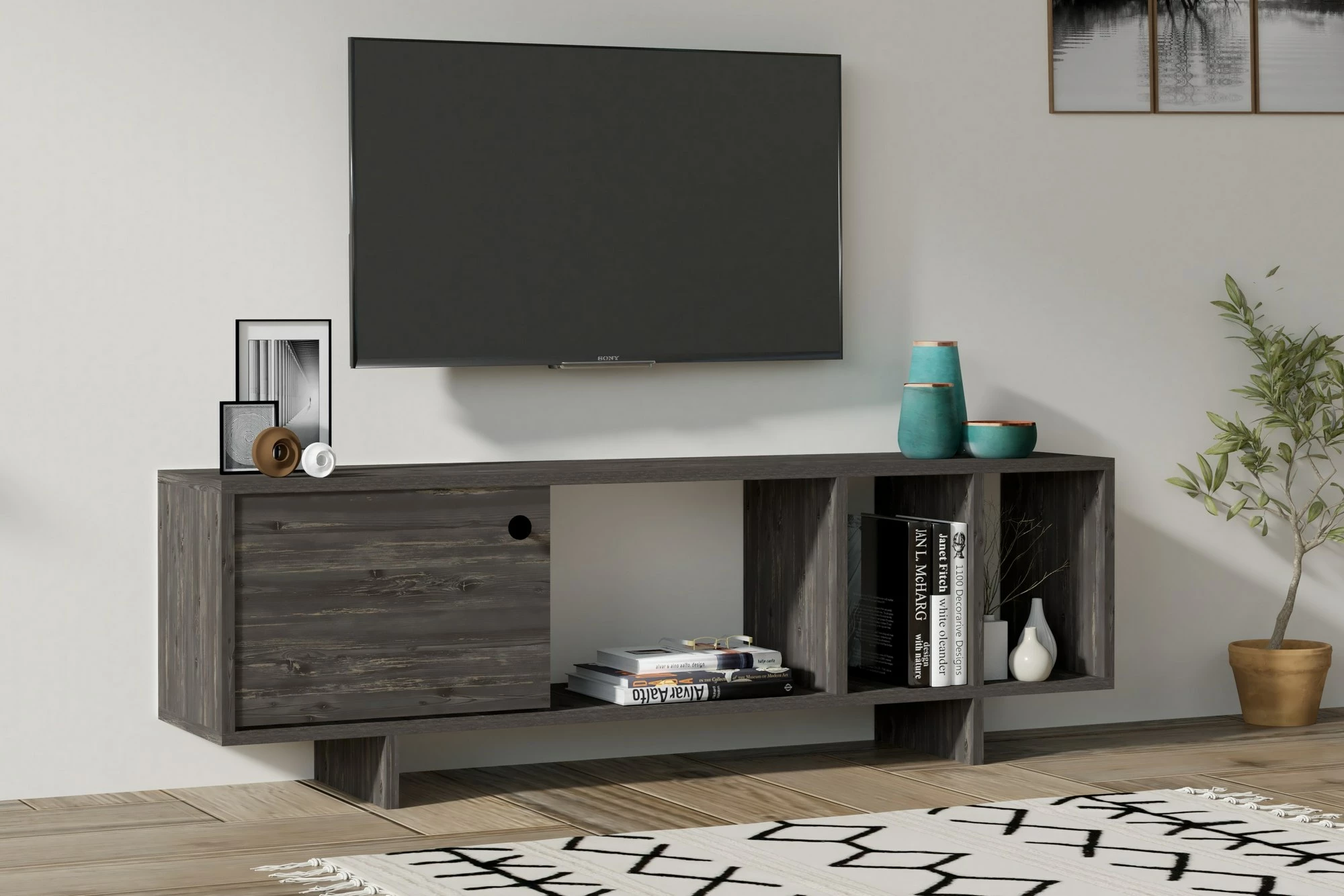 Komodë TV Hanah Home, Folsom, anthracite