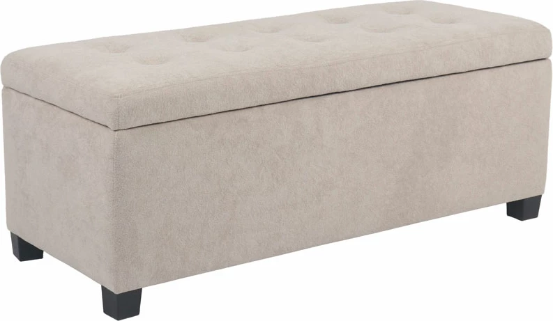 Stool me hapësirë për ruajtje, bezhë, 102x42x40