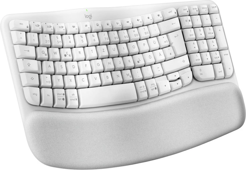 Tastierë ergonomike Logitech Wave Keys wireless, OFFWHITE