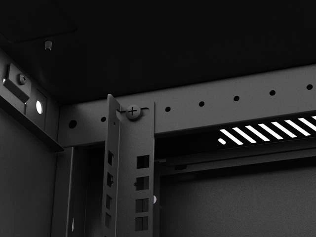 Kasë rack LANBERG 19" 4U, 600x600mm, e zezë, derë metalike