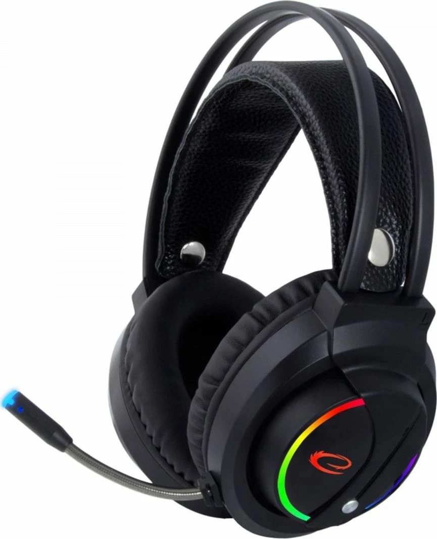 Kufje gaming Esperanza NightShade EGH470 me mikrofon, me kabllo 2 m, 3.5 mm/USB, ndriçim RGB, të zeza