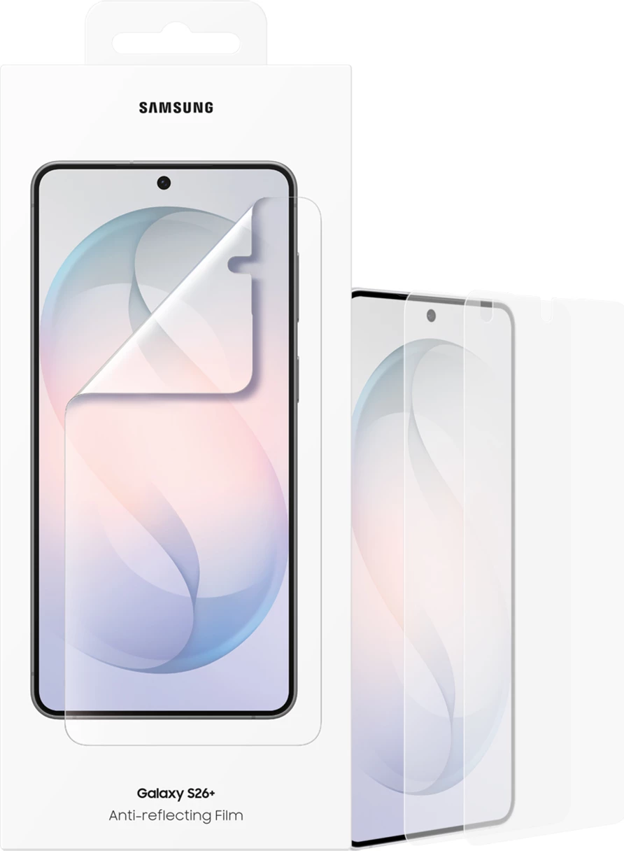Mbrojtëse ekrani Samsung EF-US947CTEGWW anti-reflektuese për Galaxy S26+, transparente, në kuti