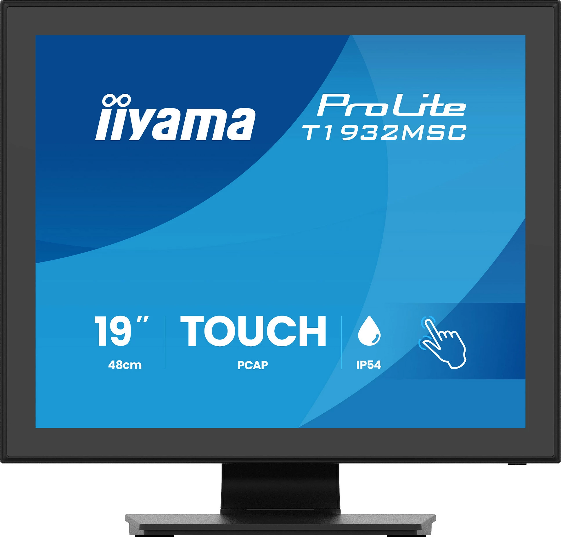 Monitor iiyama ProLite T1932MSC, 19", 1280x1024, IPS, Touch PCAP, HDMI/DisplayPort, VESA, altoparlantë, i zi