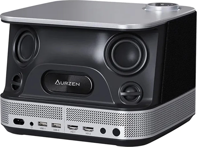 Projektor Aurzen Boom 3 1080p, 500 ANSI, webOS, 36W, Wi‑Fi/BT, 1GB RAM/8GB eMMC, i zi