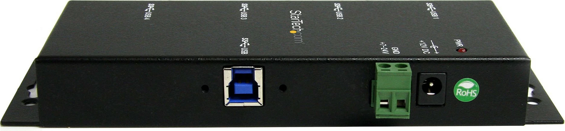 USB Hub industrial StarTech ST4300USBM, 4-port, USB 3.2 Gen 1, 5Gbps, metal, montim mur/desk, i zi