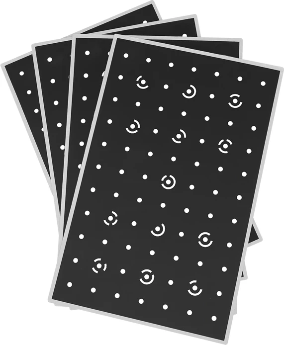 Pllakë kalibrimi e koduar Revopoint HPCCB, 410×260×8 mm, PVC, e zezë, set 4 pllaka + 1 tapet