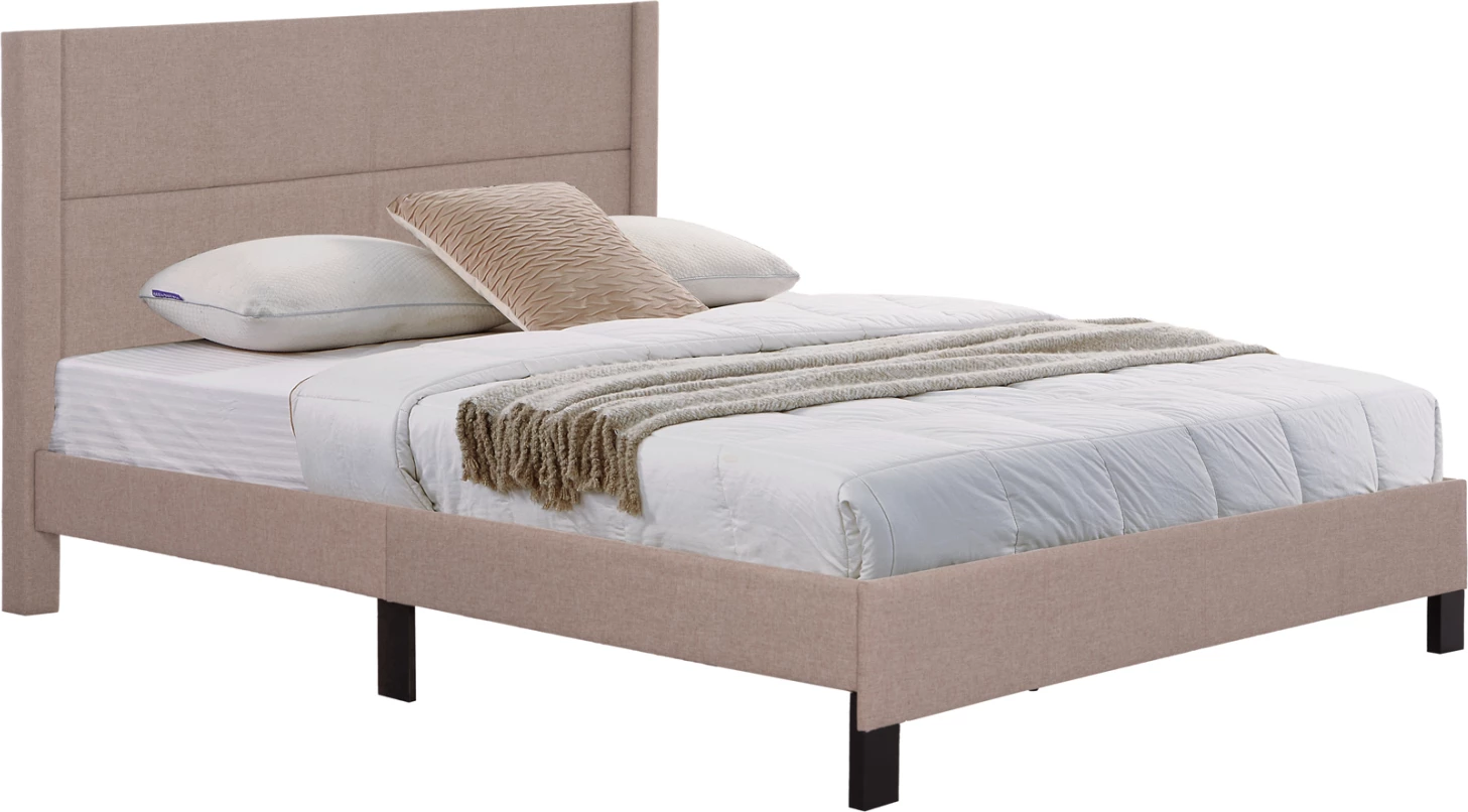 Krevat dopio TRILLOP, stof bezhë, 160x200cm, FH666.15