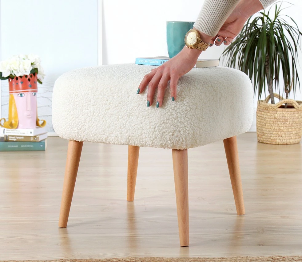 Puf Atelier del Sofa, Moouv 7096, ngjyrë e bardhë