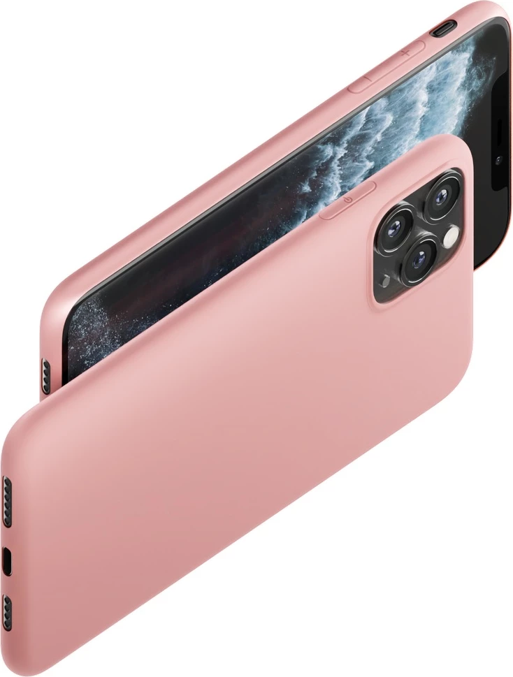 Mbështjellës 3mk Matt Case për Apple iPhone Xs Max, 1.2 mm, mat, rozë Lychee
