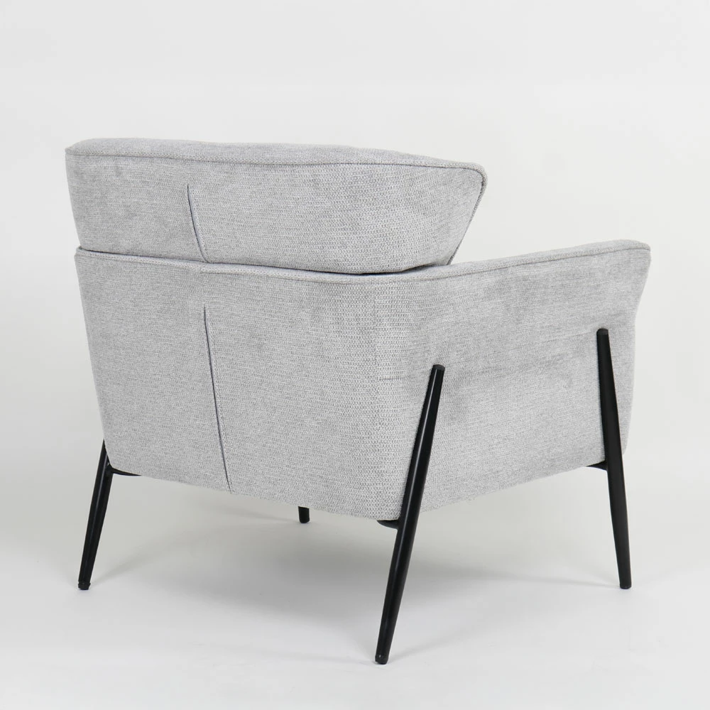 Fotel Lenon, ngjyrë gri, 83x83x85cm