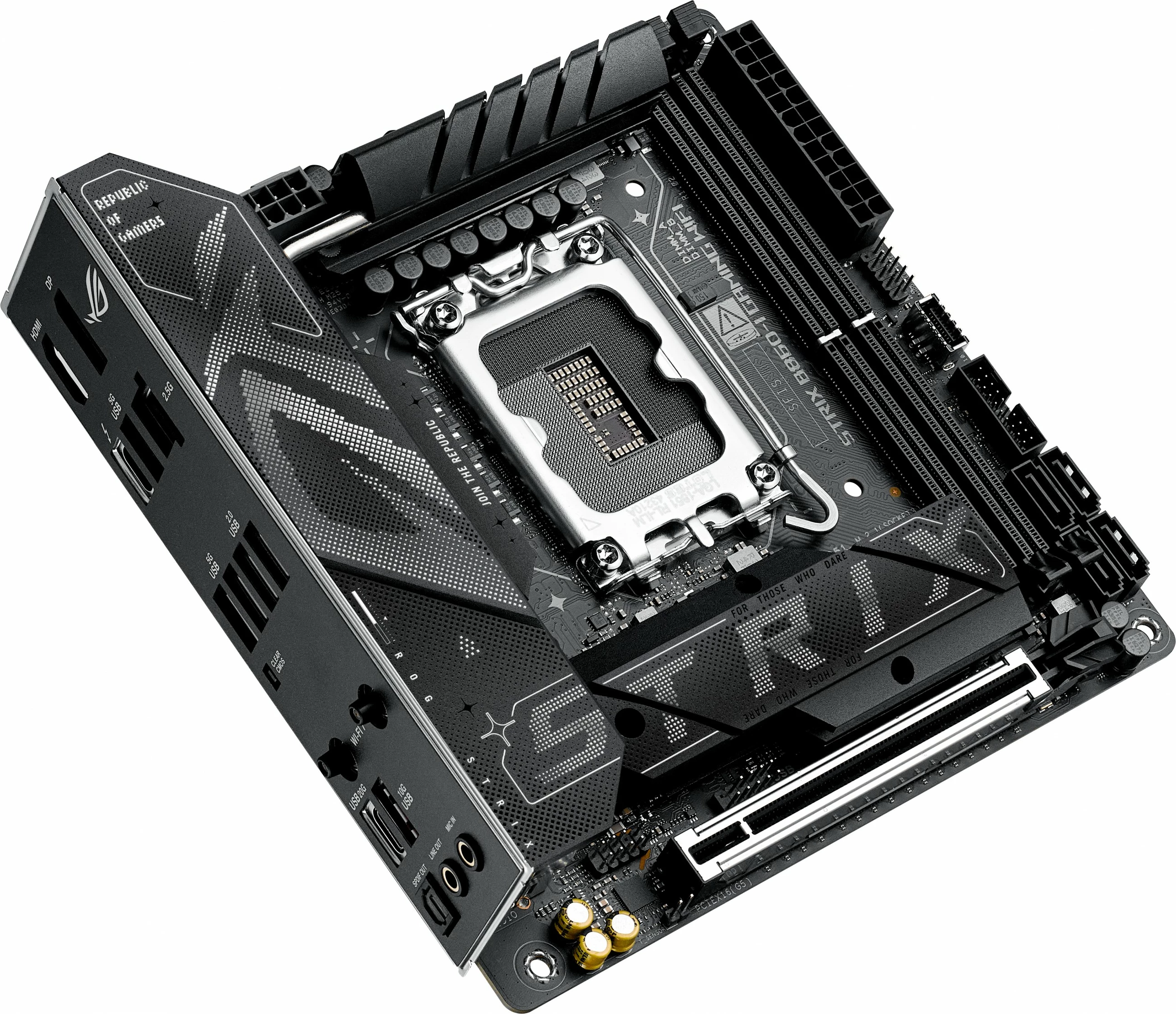 Pllakë amë ASUS ROG STRIX B860-I GAMING WIFI, LGA1851, mini ITX