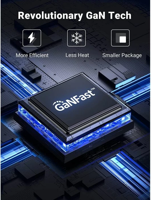 Karikues USB-C UGREEN Nexode 90549, 140W, 3 porta (2x USB-C + USB-A), PD 3.1 GaN, me kabllo USB-C 240W 1.5m, gri/e zezë