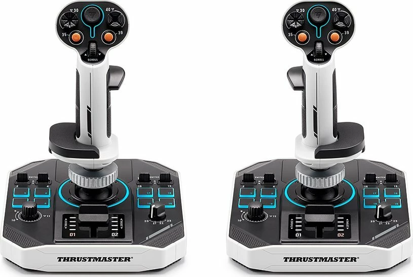 Joystick Thrustmaster Sol-R 2 HOSAS Space Sim Duo, wired, 88 butona, RGB, set duo, bardhë/zi