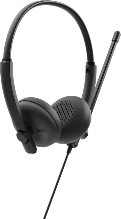 Kufje me mikrofon DELL WH125, me kabllo USB-A, binaurale, të zeza