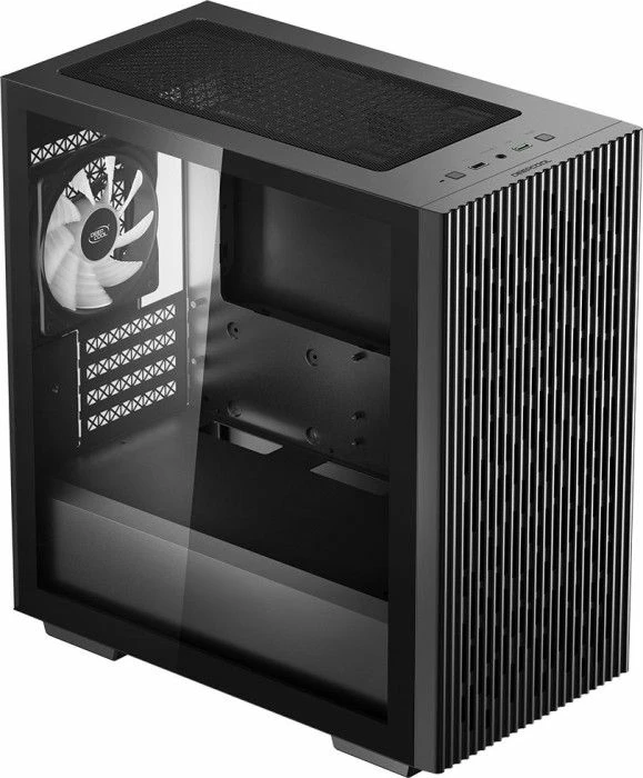 Kasë Deepcool MATREXX 40 3FS ARGB (DP-MATX-MATREXX40-3F) Micro-ATX Mini Tower, 3 ventilatorë 120 mm, xham i temperuar, e zezë