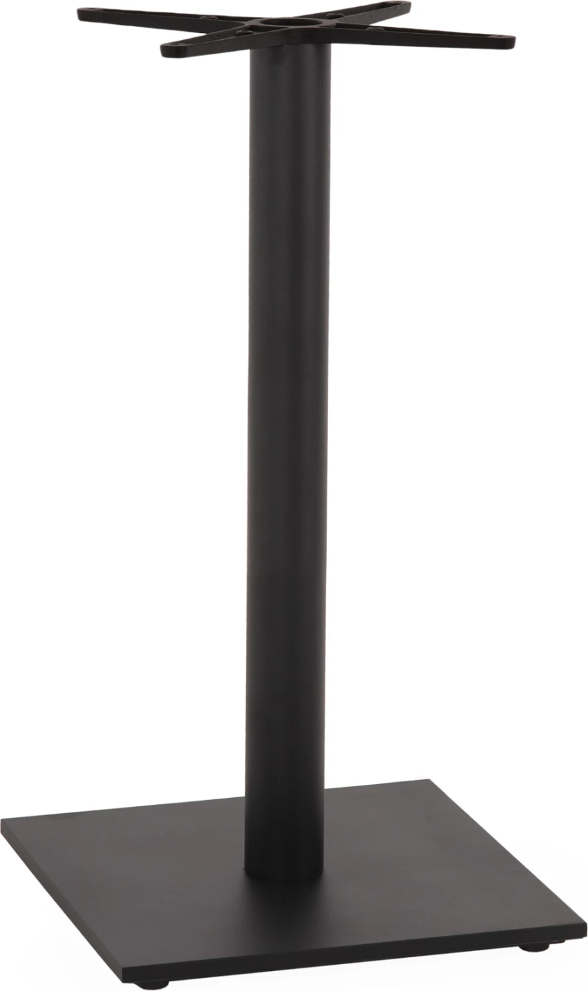 Bazë për tavolinë bar FH474.20 lartësi mesatare-metal gri mat-rregullues lartësie-kryq 46Χ46cm 45Χ45Χ94Hcm