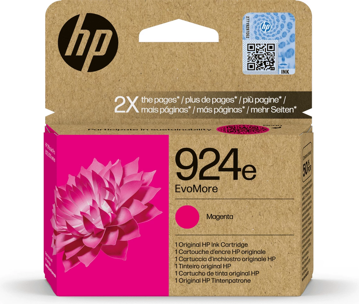 Kartrixh bojë, HP, 924e 4K0U8NE, rendiment 800 faqe, XL, magenta