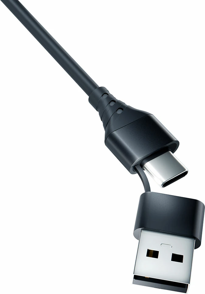 Kabllo 3in1 3mk Hyper Cable, 1.5m, USB-A në USB-C/Micro USB/Lightning, e zezë