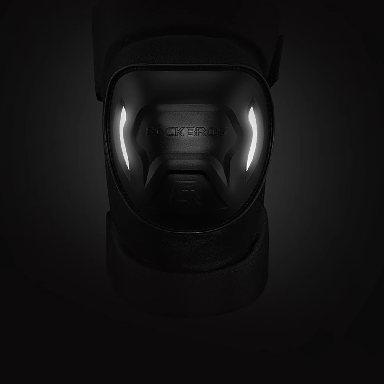 Mbrojtëse gjunjësh Rockbros 19230003001, najlon/plastik, e zezë, set