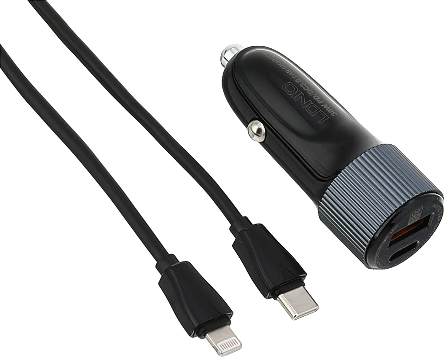 Karikues Për Veturë LDNIO C510Q (Zezë)
