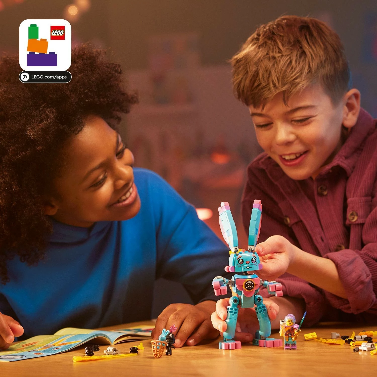 Set ndërtimi LEGO DREAMZzz 71453 Izzie dhe Bunchu, 259 pjesë, shumëngjyrësh