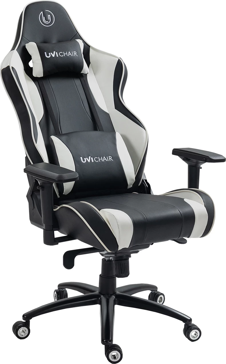 Karrige gaming/zyre UVI Sport XL UVI9000, deri 185 kg, PU lëkurë, E bardhë