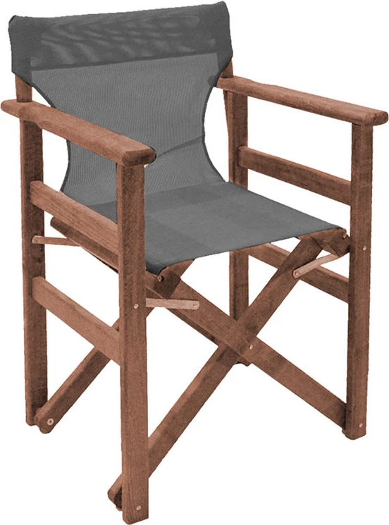 Set Retto për tavolinë me karrige, 5 copë, dru ahu, ngjyrë arre-gri e errët, 120x75x71cm