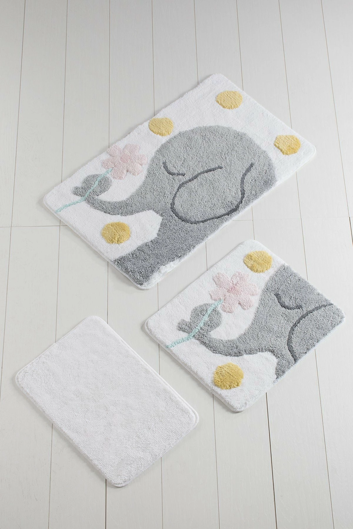 Set tapetash për banjo (3 copë), Mijolnir, Fil i madh, gri