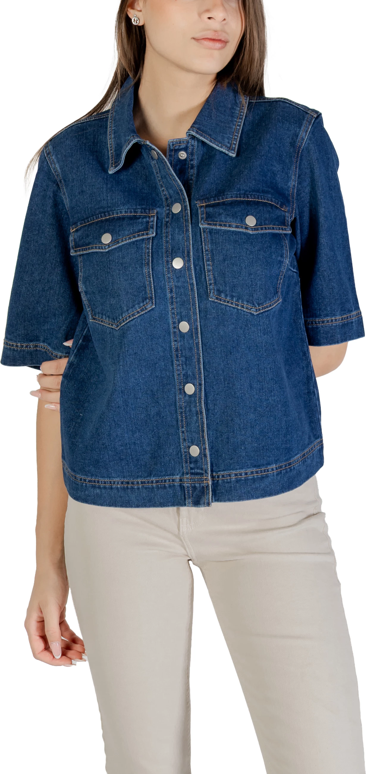 Jakne denim për femra Only ONLBELLE 15347084, blu e errët denim [Madhësia: M]