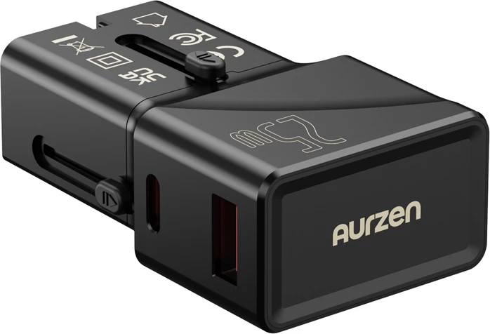 projektor portativ Aurzen Zip AU-PJ-ZP001M-EUGD0, DLP 720p, 100 ANSI, bateri 5000 mAh, set me çantë + karikues udhëtimi + Magplay mount, ngjyrë ari