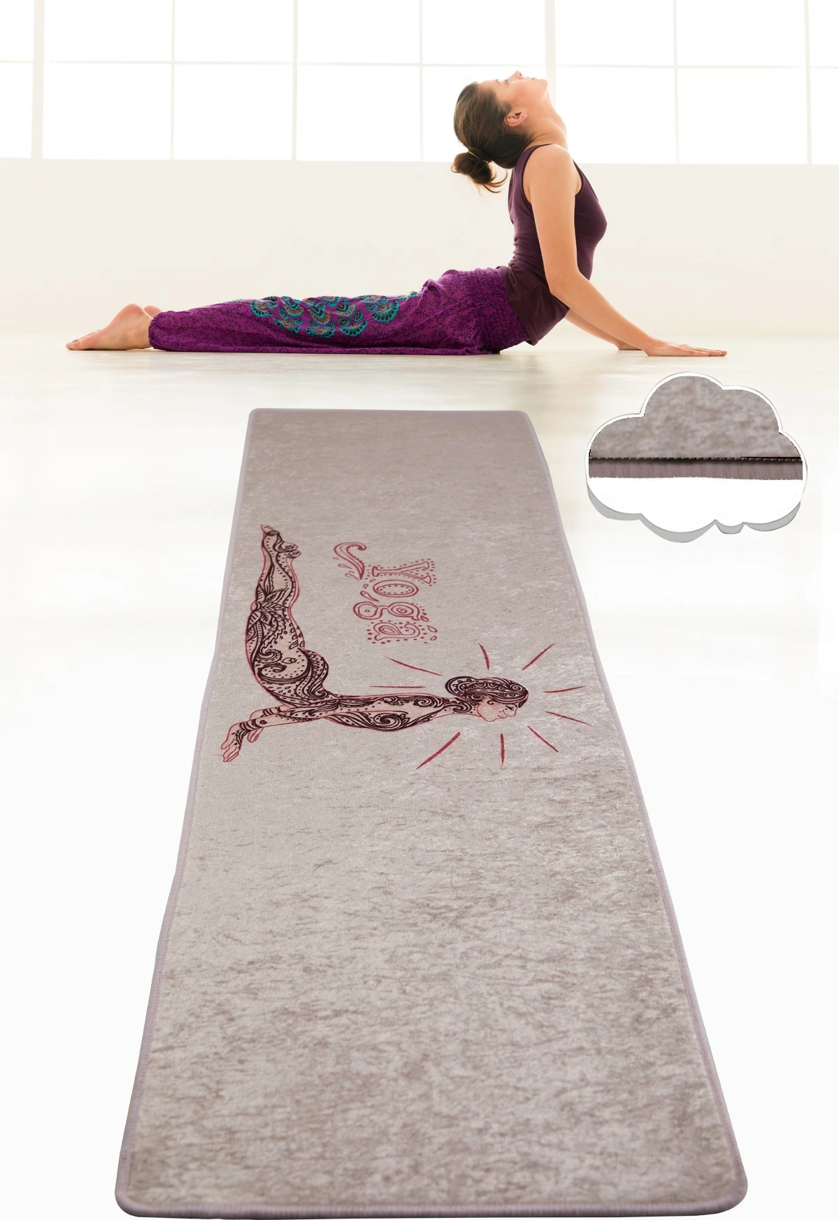 Qilim yoga, ngjyrë rozë, Vital And Vivid, Banda