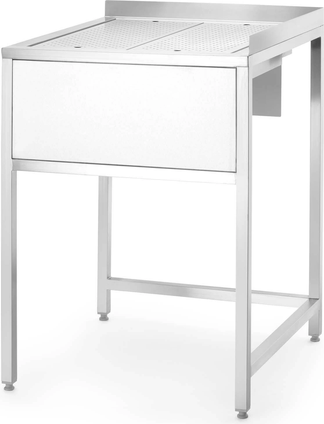 stacion qoshe bar, Barmatic Oxygen 817483, AISI 304 çelik inox, 650x650x(H)900 mm, me lavaman të fshehur dhe shplarës kanash, argjendti