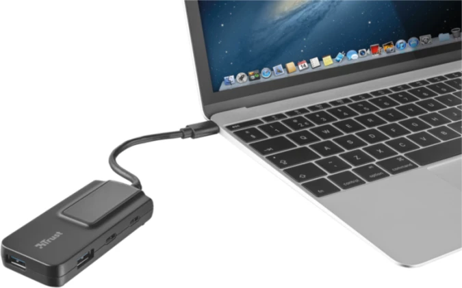 Hub USB-C TRUST Oila 21321, 2x USB-A + 2x USB-C, USB 3.1 Gen 1, i zi