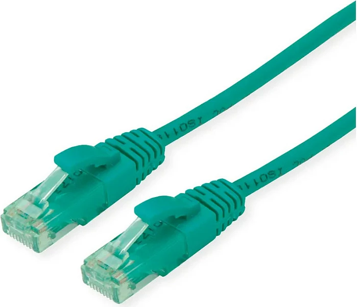 Kabllo rrjeti ROLINE 21.45.3135, Cat6a, 5 m, RJ45-RJ45, e gjelbër