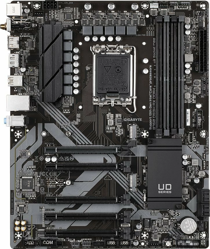 Pllakë amë Gigabyte B760 DS3H AX DDR4, ATX, Wi‑Fi AX, 4x DDR4 deri 128GB