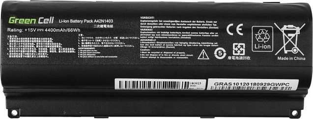 Bateri laptopi Green Cell për Asus ROG G751/G751J, 15V 4400mAh