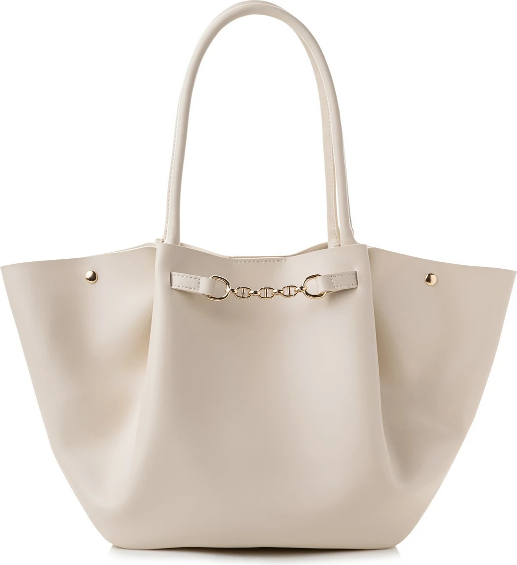Çantë tote Lucky Bees, krem, 1249