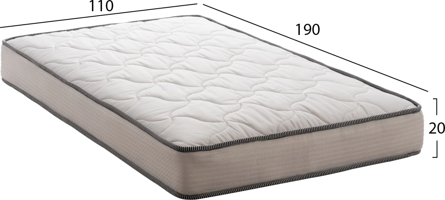 Dyshek DREAMTOPIA, seri ATLAS, FH654.110, 110x190x20 cm
