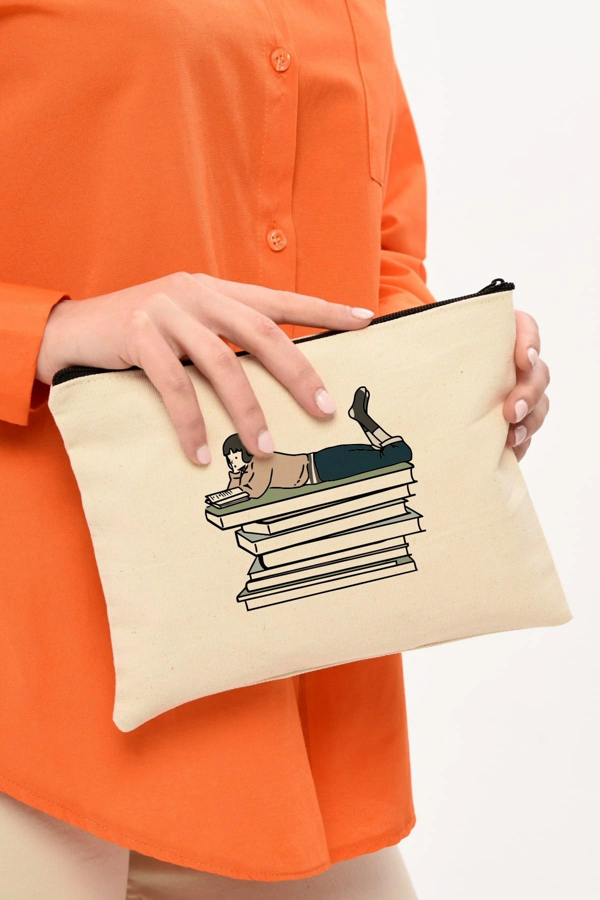 Çantë grimi Zoozie Bags, krem, 25x18cm, 0704
