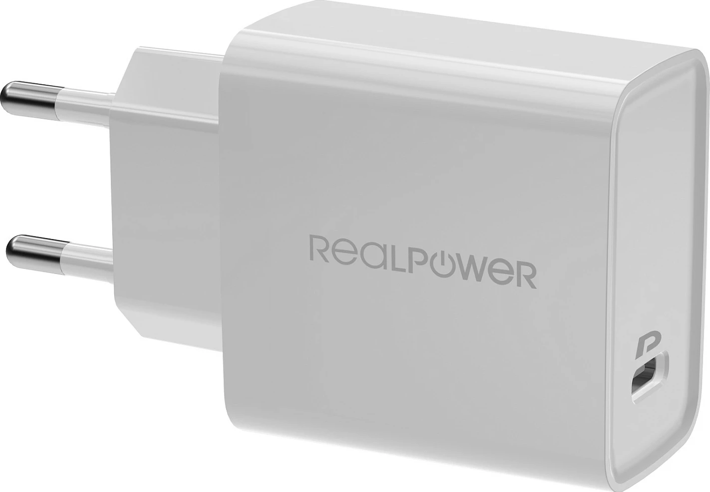 Karikues wireless Realpower PC-MagSet, USB-C PD 20W, i bardhë