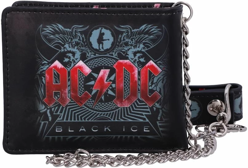 Portofol Nemesis Now AC/DC Black Ice, PU, me zinxhir, e zezë