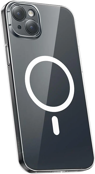 Mbështjellës Baseus Magnetic Crystal Clear për iPhone 13, transparent, me xham të temperuar dhe set pastrimi