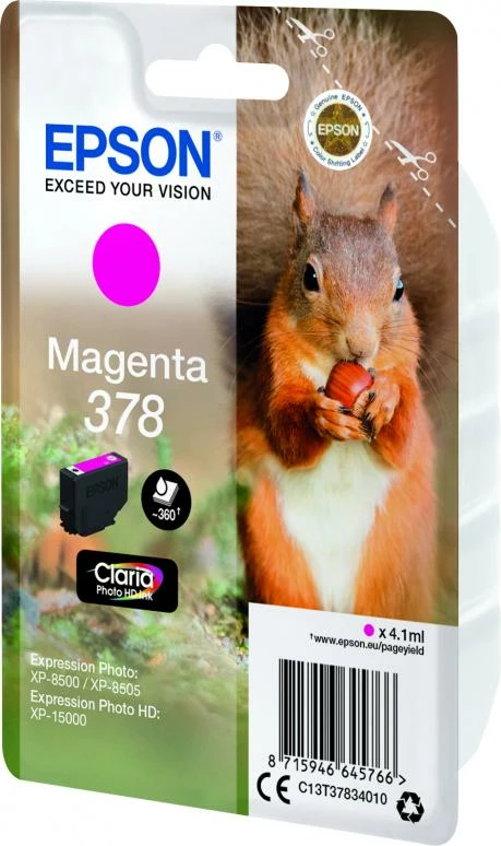 Kartrixh boje Epson 378 (C13T37834010) Claria Photo HD 4.1 ml magenta
