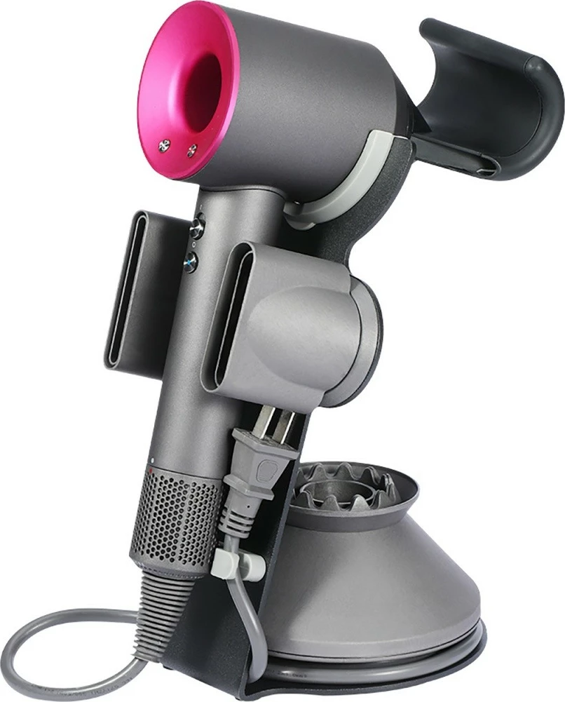 Mbajtëse Maclean MC-973 për tharëse flokësh Dyson Supersonic, e zezë