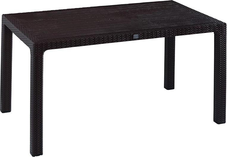 Tavolinë Explore me mbrojtje UV PP ngjyrë kafe 150x90x73.5cm