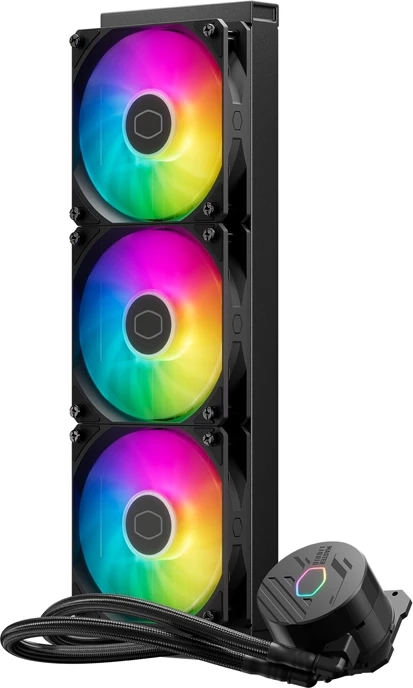 Ftohës me ujë për procesor Cooler Master MasterLiquid 360L Core ARGB, i zi