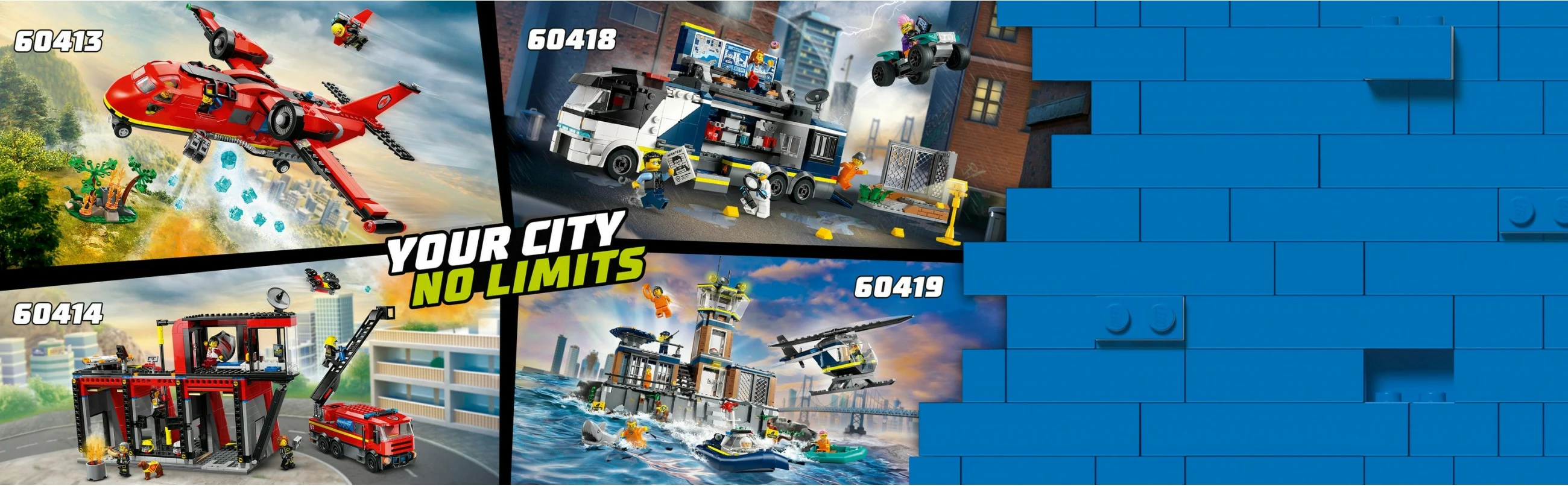 Set ndërtimi LEGO Fire Rescue Plane 60413, 478 pjesë, shumëngjyrësh