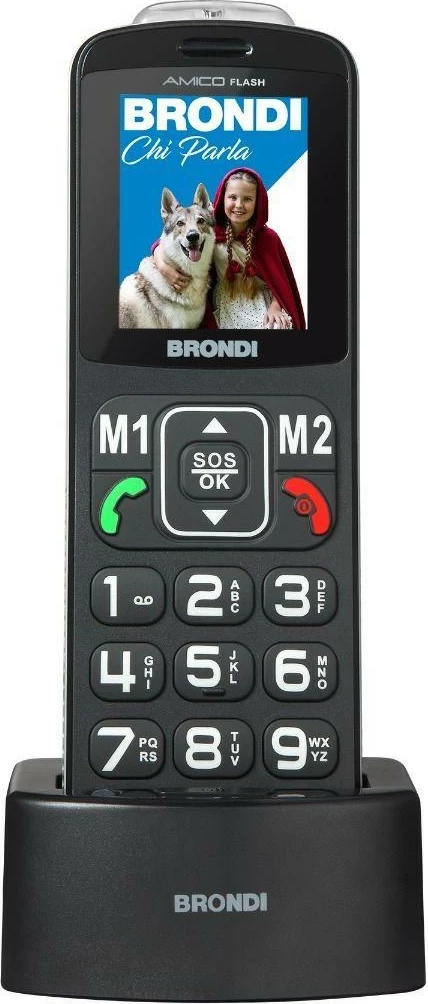 Celular Brondi Amico Flash nero